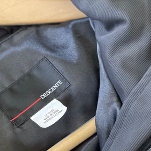 SOLD✨DESCENTE | XL | Men’s Ski Salopette Metal Belt Textured Luxury Snow Suit